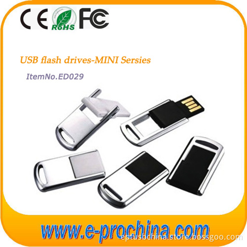 Mirco USB Flash Disk Mini Swivel USB 4GB, Novelty Mini Metal USB Drive